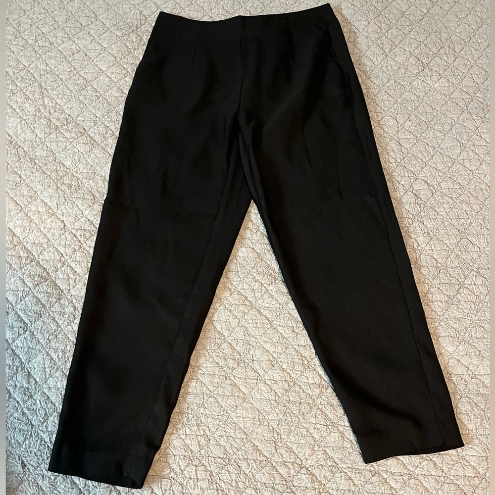 Black Crop Dress Pants